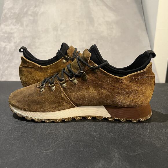 FRYE Bryce Runner Shoes Mens Size 10 Suede Hiking Lace Up - Picture 7 of 10